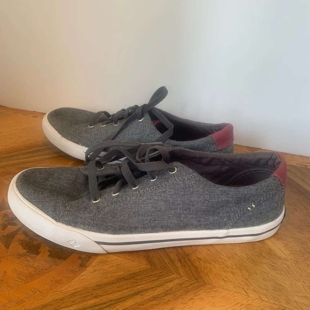 Sperry Top-Sider Gray Striper II Non-Marking Shoes Men’s Size 5 Women’s Size 6.5